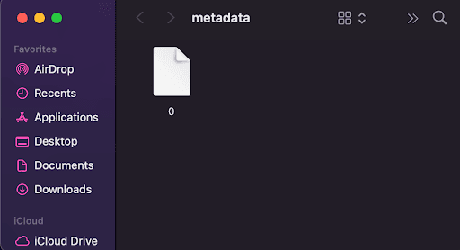 Metadata Folder